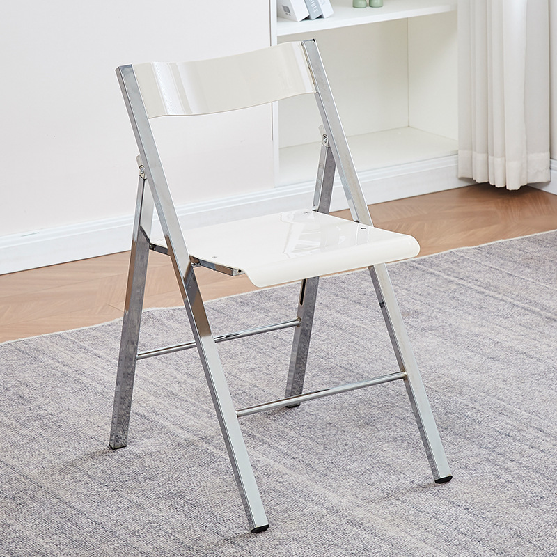 도자기 흰색 (전기 도금 된 다리)