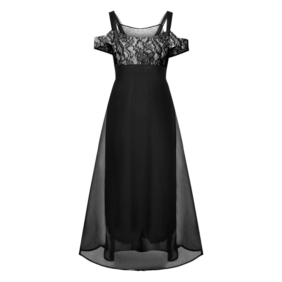 Nuevo modelo transfronterizo 2026 Amazon: Vestido largo de noche sin tirantes con encaje y un solo hombro, talla grande, ropa de mujer image 1