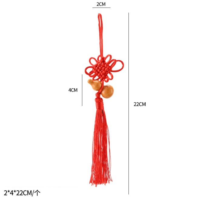 Año Nuevo bambú pequeño colgante linterna hecha a mano DIY material de cuerda colorida linterna Festival de Primavera auspiciosa escoba colgante