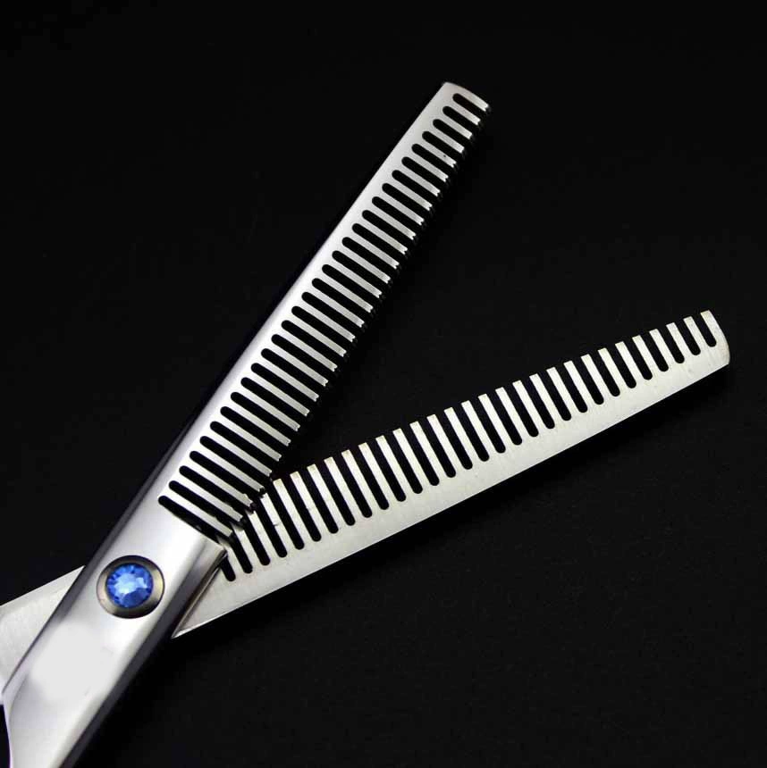 6,0-дюймовые двусторонние Парикмахерские ножницы с зубьями, двусторонние тонкие ножницы с зубьями