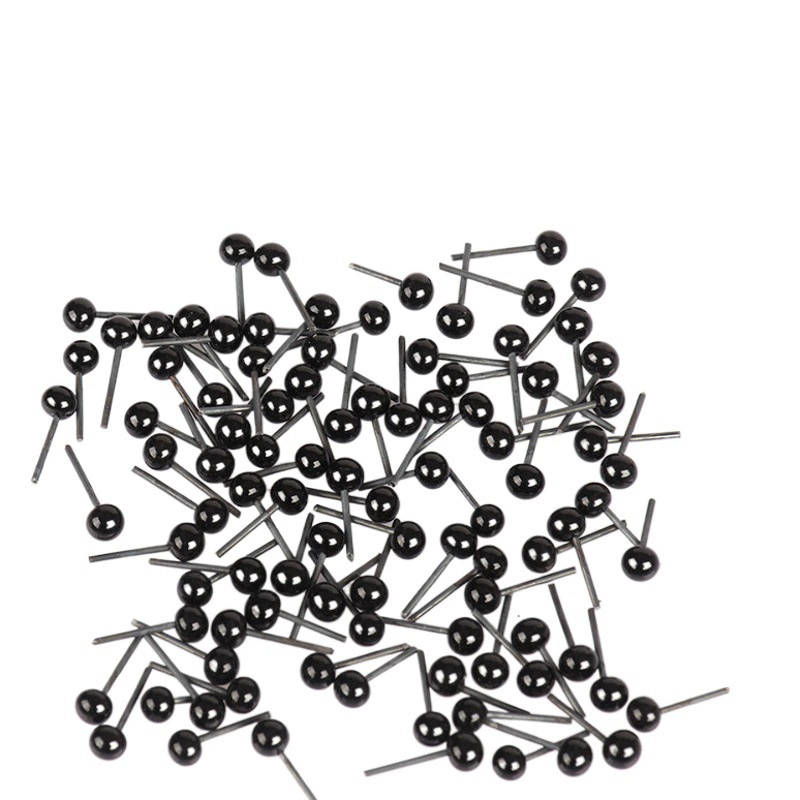 Стеклянные Глаза животных Искусственные глаза Резьба по дереву Лапша Пластиковая игла Вставленная черная фасоль Круглый шар Глазные яблоки Игрушка Искусственные глаза