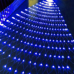 LED net light, colorful flashing string lights, outdoor waterproof grid-style starry lawn decoration low-voltage fishing net lights