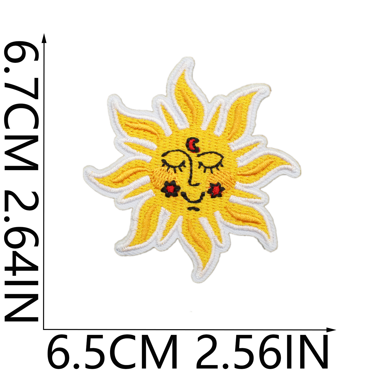 3g Weight Clothing Sticker Patches Classification 1 Piece, 1 Set Quantity Dacron thread Material Sun Pattern Casual, Elegant, Simple Style Style Embroidery Craft 1 Piece 1 Set Casual Elegant Simple Style Sun Dacron Thread Clothing Sticker Patches 14