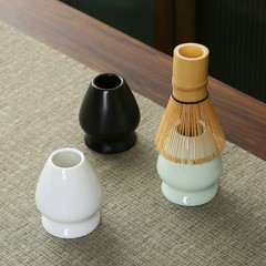 陶瓷茶筅立 抹茶粉日式茶筅座茶筅托抹茶工具 仿宋点茶配件百本立
