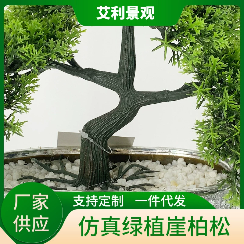Пихта thuja в горшке, искусственные деревья, пластиковые суккуленты, растения для украшения гостиничного номера зелёные растения оптом