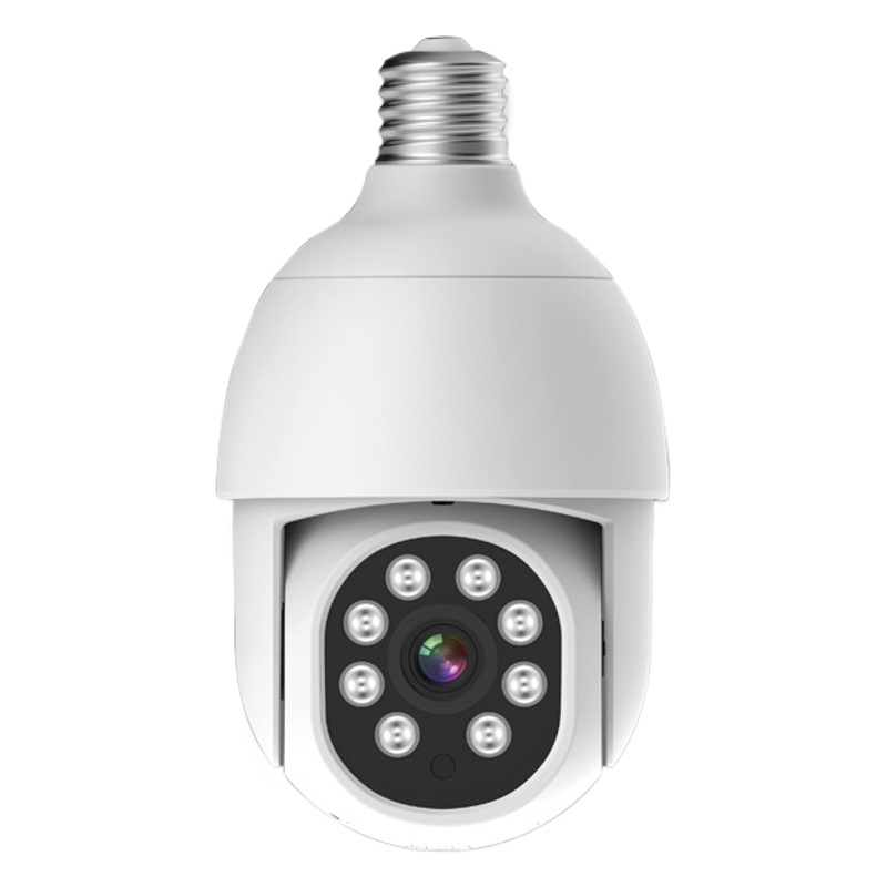 Fuente fábrica bombilla impermeable cámara E27 portalámparas comercio exterior estilo explosivo transfronterizo monitor PTZ HD inalámbrico