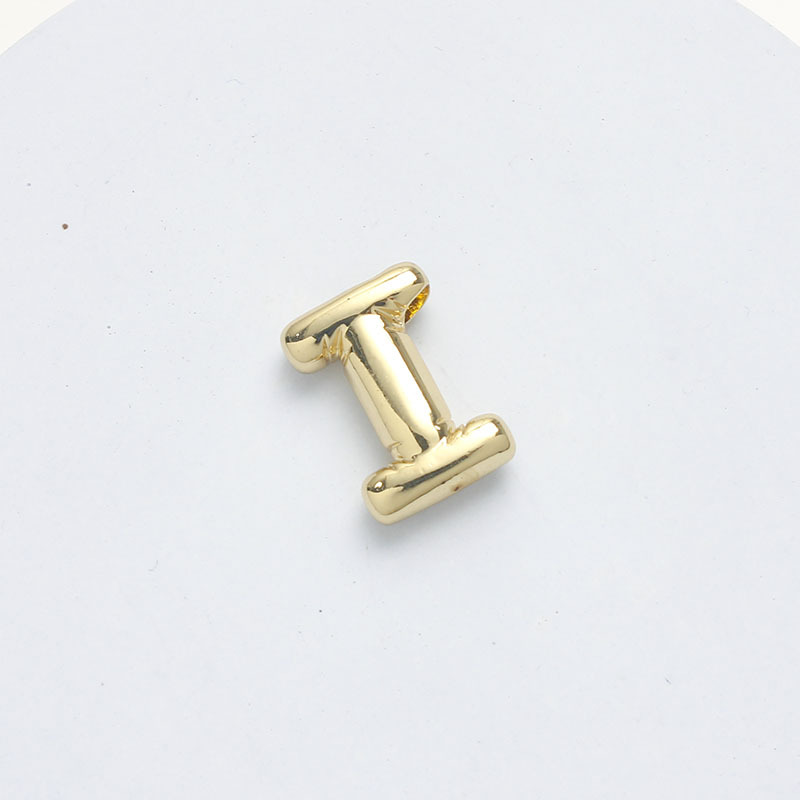 1 Piece 15.5*21.5*5.5mm Brass 14K Gold Plated Letter Pendant display picture 9