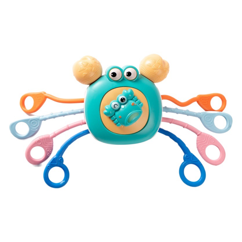 Juguetes de educación temprana cangrejo Lala le cordón Cordón de los bebés dedo agarre práctica juguetes educativos