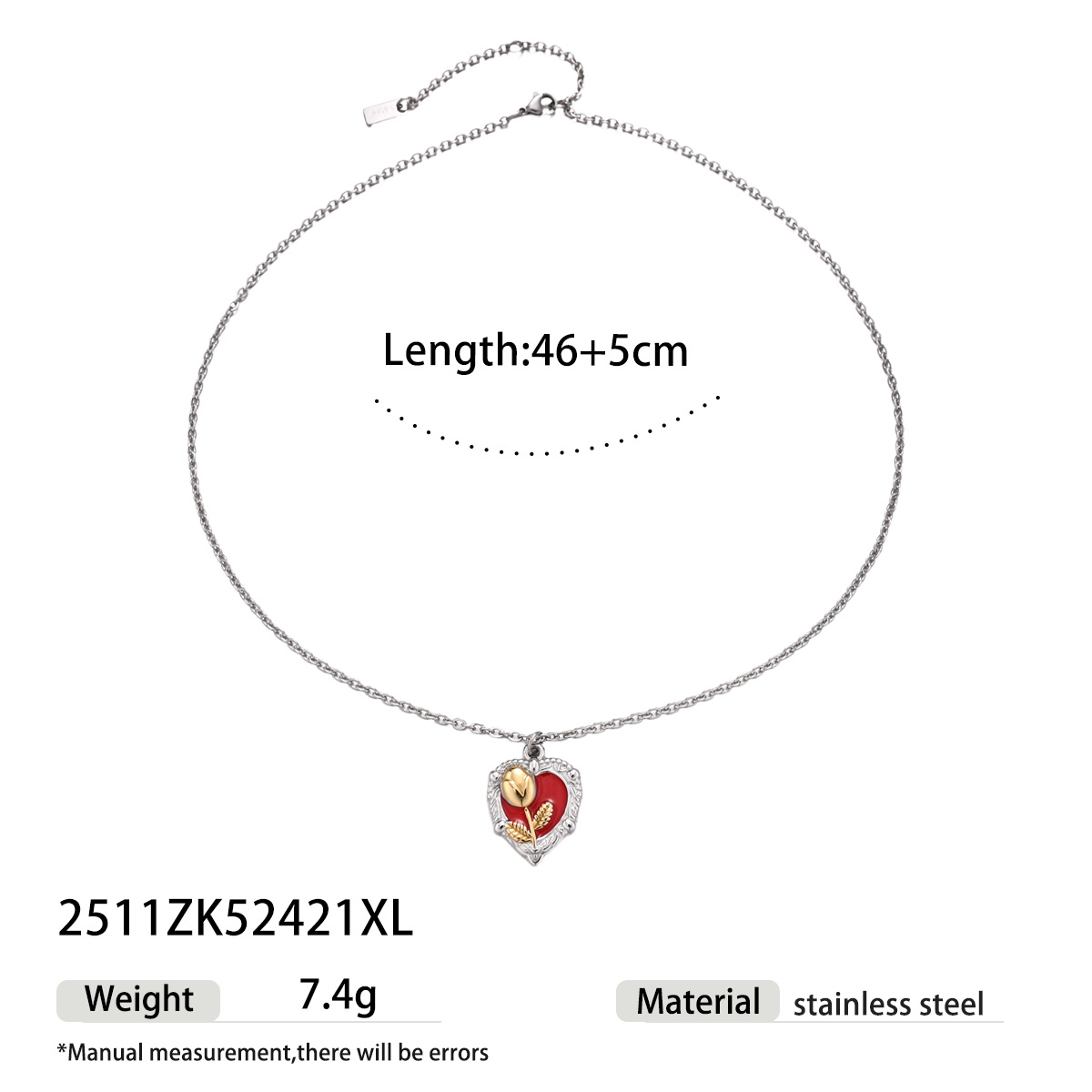 Collar de acero inoxidable de lujo ligero y nicho, collar de acero inoxidable de titanio de venta caliente transfronteriza no desvanecerse