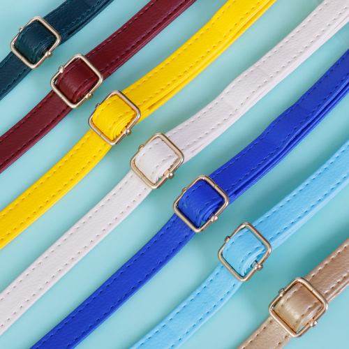 PU Lychee Backpack Bag Strap Accessories Crossbody Bag Wide Adjustable Shoulder Strap Matte Bag Strap Crossbody Strap Replacement Strap