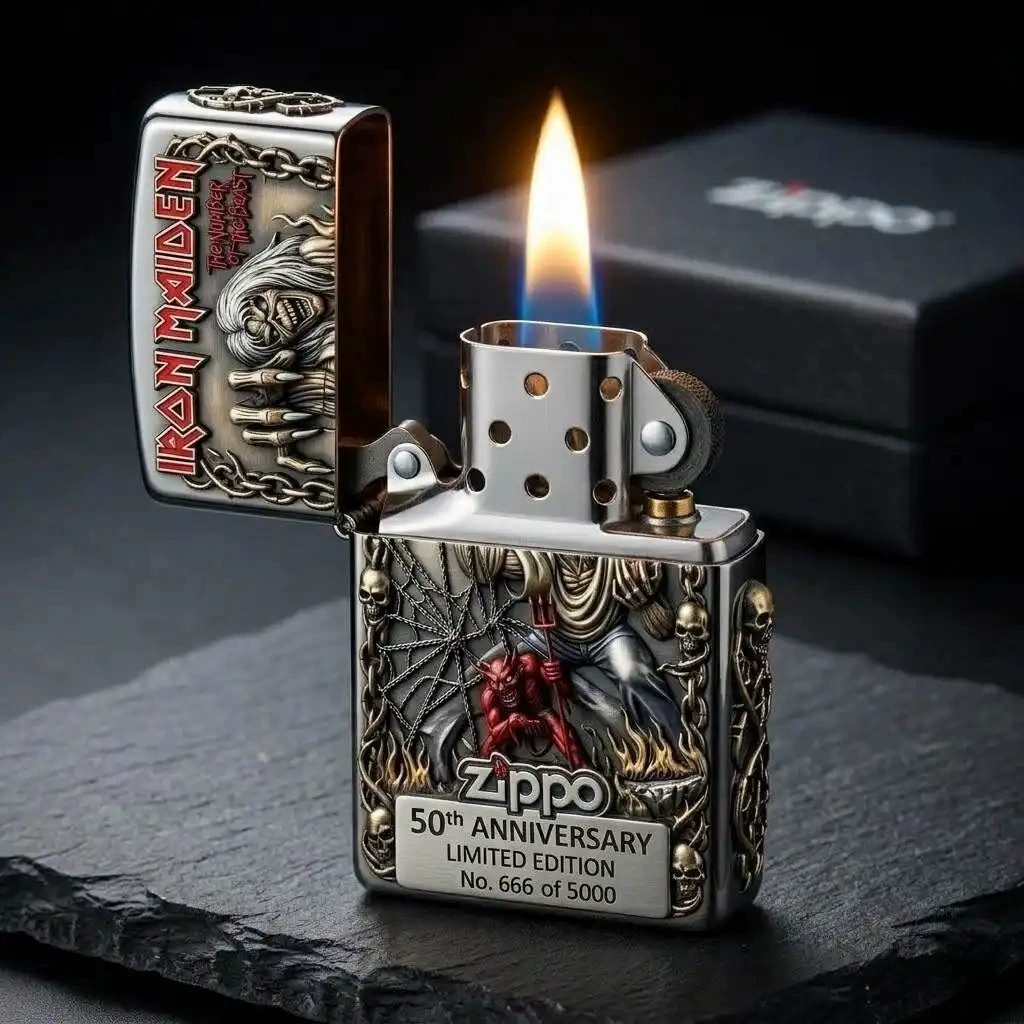 Кросс-бордер новый зажигалка Zippo с Iron Maiden к 50-летию Iron Maiden