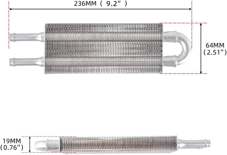 Cross-border special for automobile modification parts air conditioning exhaust tube condenser condenser tube universal oil cooler heat dissipation