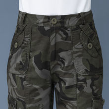 迷彩裤女新款韩版时尚百搭直筒裤户外运动登山长裤棉休闲工装裤