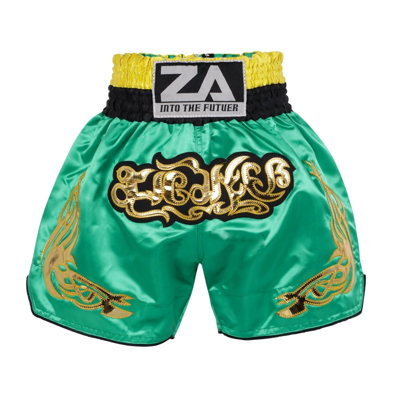 Boxing Training Shorts, Muay Thai Style, Satin Finish, Sizes XXXS(110)–XXXXL(200)