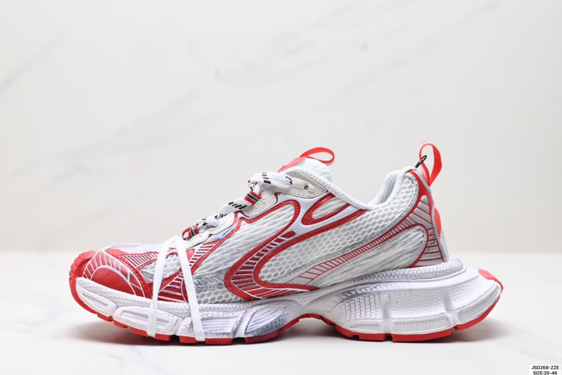 3XL 화이트 레드