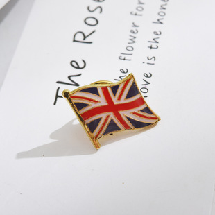 New European and American British Flag Brooch Small Pin Gift Alloy Clothing Wholesale