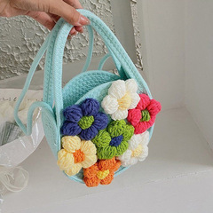 廠家批發棉繩編織小圓包2023新款潮流百搭海邊沙灘編織單肩斜挎包