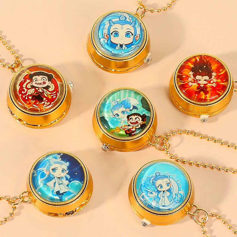 Мультяшные карманные часы Mini Nhe Ao Ao аниме-анимационные часы