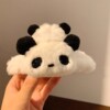 Cute plush crab pin, cartoon hairgrip, shark, demi-season hair accessory, panda