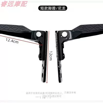 Footrests, Rear Seat Shock Absorption, Electric vehicle pedal