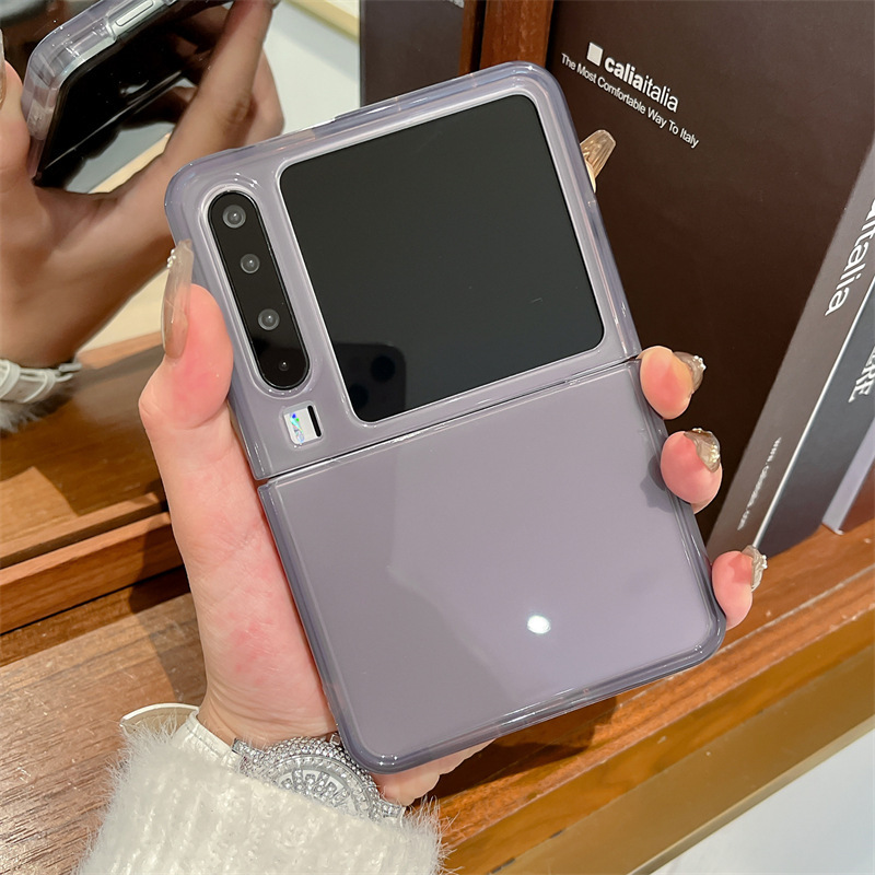 Huawei pura x 携帯電話ケースゼリー無地 purax 折りたたみスクリーンシンプルなコントラストカラーハンドロープ女性の保護カバーに適しています|undefined