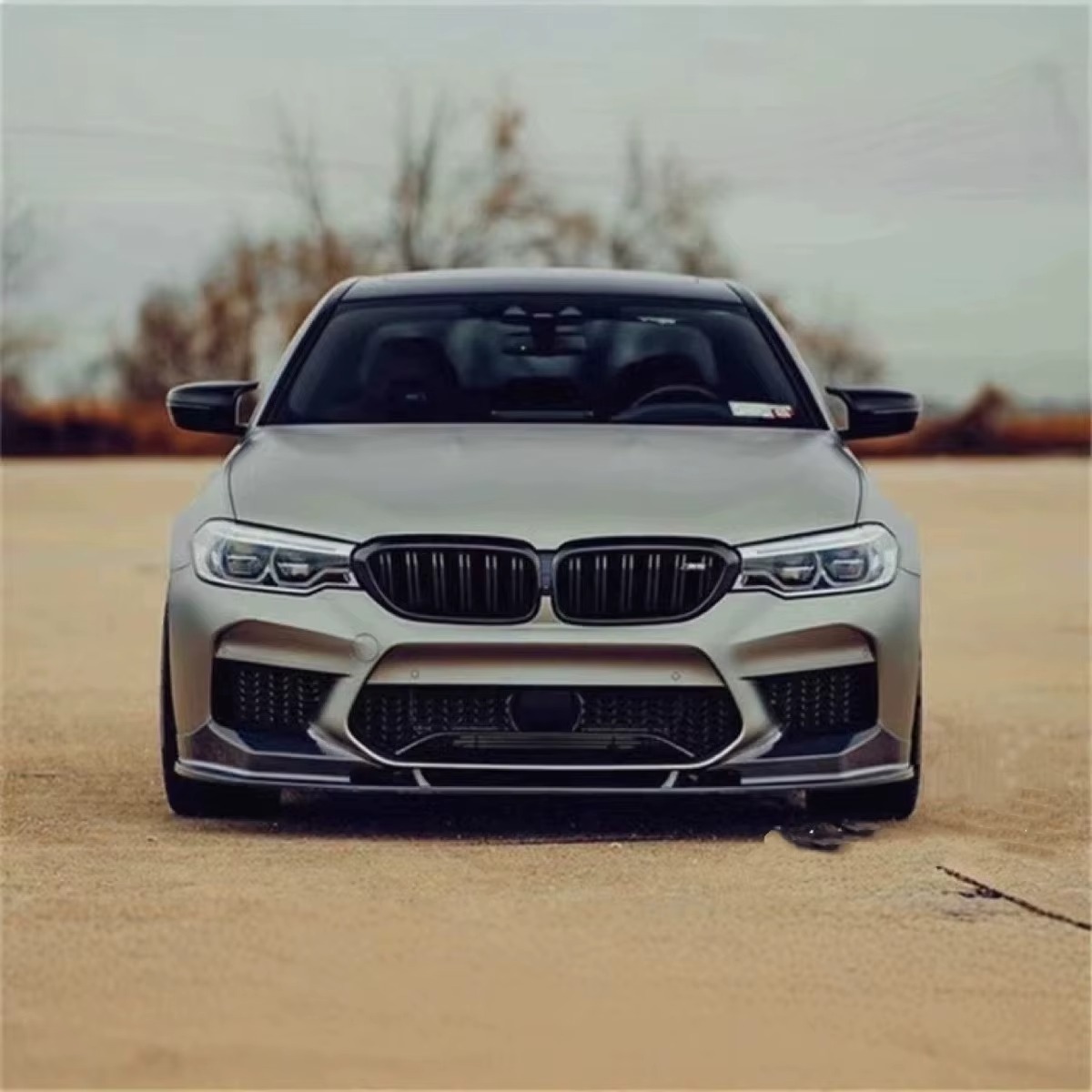 Suitable for Bmw 5 Series F90 2018-2020 Model Front Spoiler M5 Style Front Lip Spoiler Front Bumper