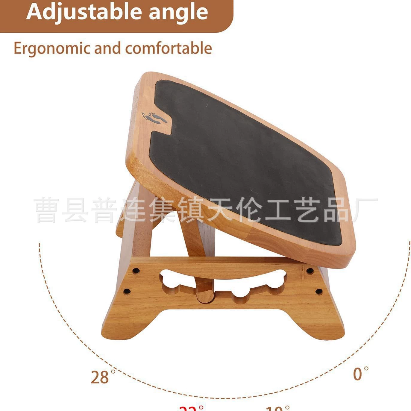 Деревянная подставка для ног, эргономичная подставка для ног под столом, бамбуковая регулируемая по высоте подставка для ног, улучшение офиса