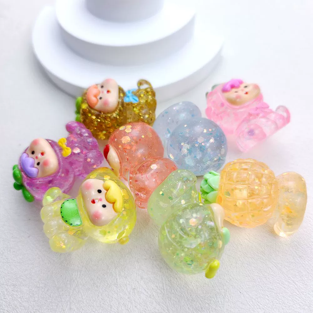 Three dimensional accessories, resin decor, keychain, DIY