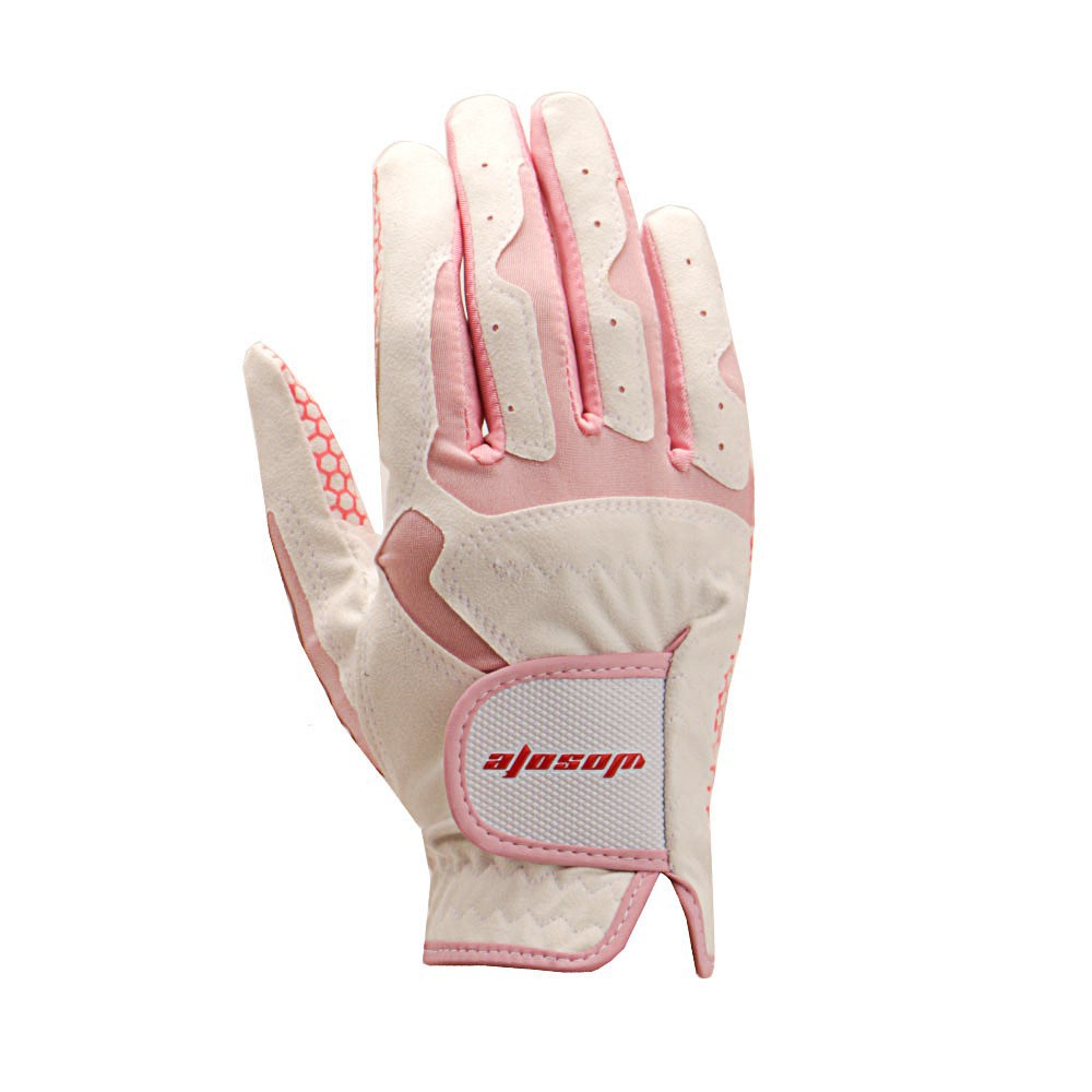 새로운 골프 장갑 여성 얇은 손 내마모성 통기성 마이크로 섬유 천 미끄럼 방지 입자 크로스 국경 핫 세일