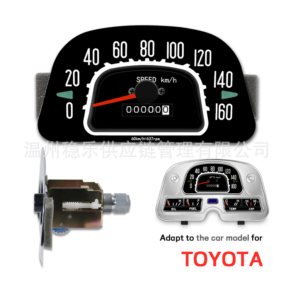 Toyota Combination Instrument Panel 8311060014 Instrument Cluster Suitable for 1973-83 Bj/Fj 40