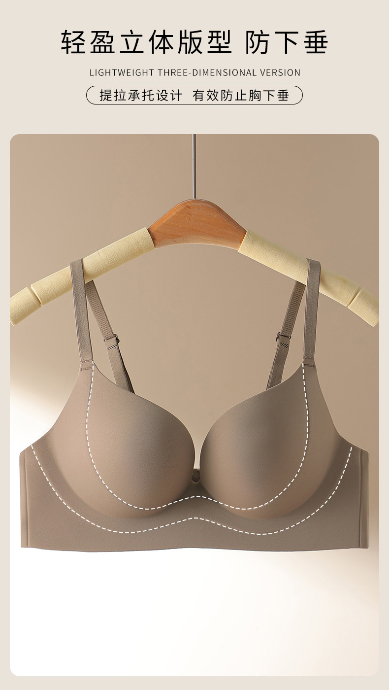 Venta directa de fábrica comercio electrónico transfronterizo Sudeste de Asia Vietnam Tailandia damas sin costuras sujetador de recogida lateral cómodo