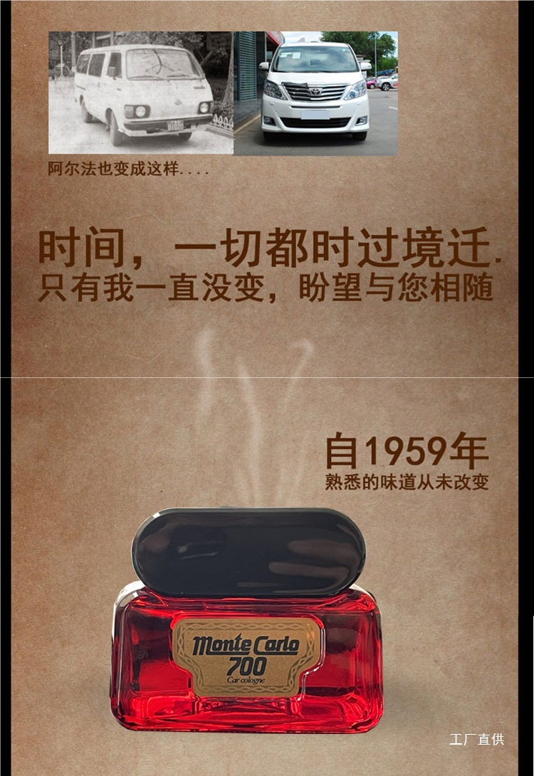 Japan's Weichen Original Imported Monte Carlo 700 Perfume Car Perfume Seat Classic Car Fragrance 700 Perfume