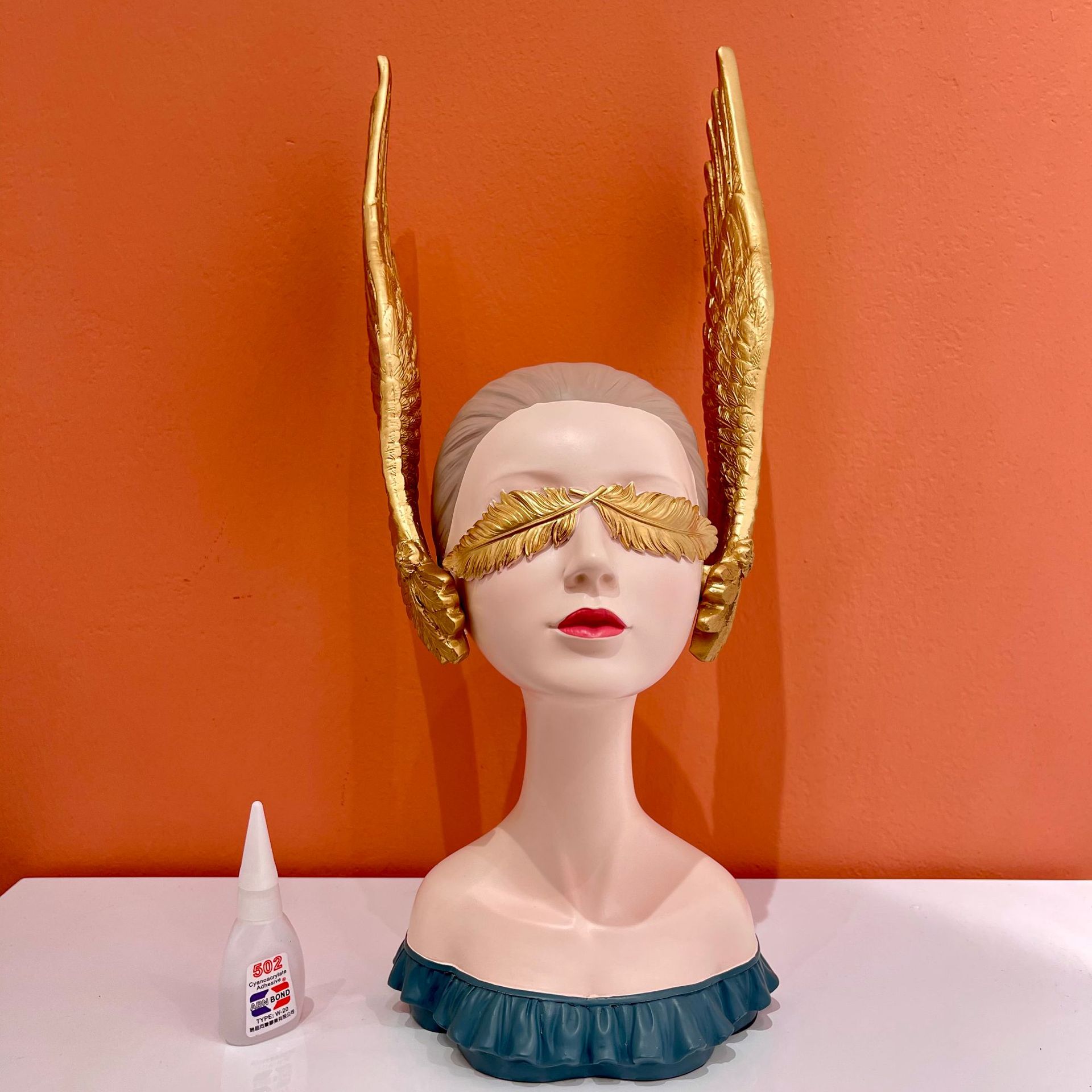 Nordic Winged Goddess Resin Ornament