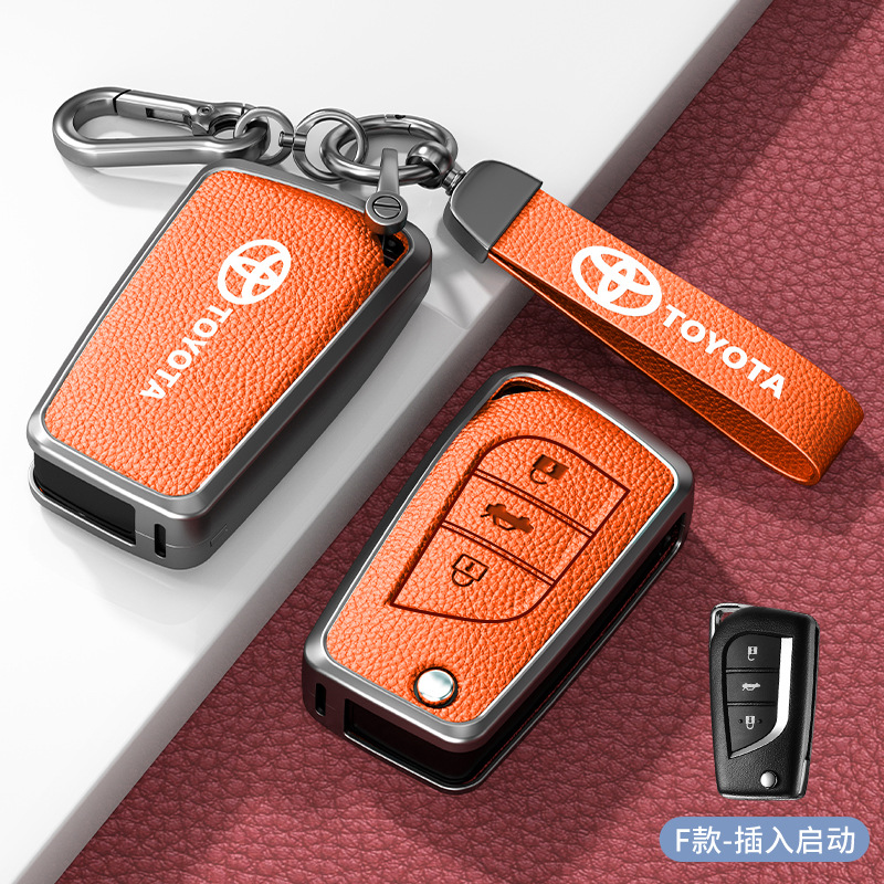 F형 아연 합금 쉘 삽입 3버튼 엠마 오렌지 하드웨어 팔찌