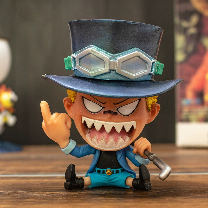 Q версия One Piece Datou Luffy Sonjo Bayes Emperor Doll Doll Blind Anime Swing Pack wholesale