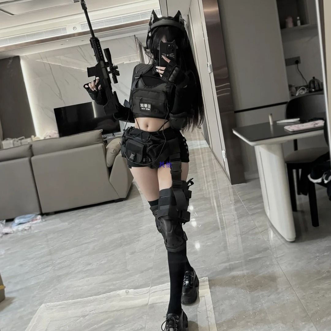 Covered Uniform, Armed Girl, Tactical Girl, Military House Equipment Suit, Women's Role-Playing Performance Suit
