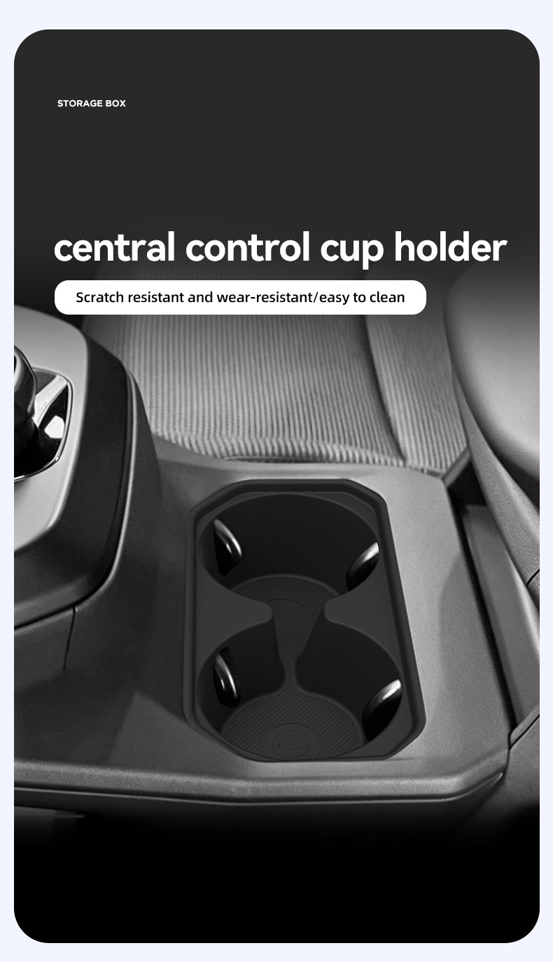 Suitable for 26 models of Toyota C-HR, this center console cup holder cover and CHR protective anti-slip mat is a specialized car accessory for modification