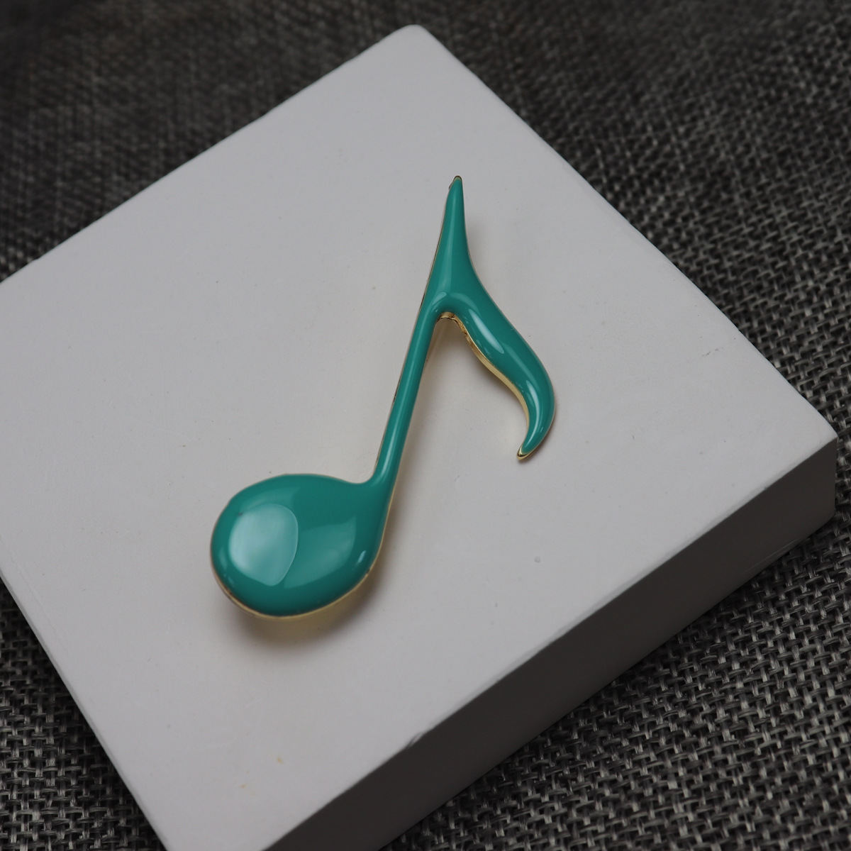 Original Academy Style Multicolor Handmade Enamel Notes Music Student Brooch Corsage Clothing Accessories