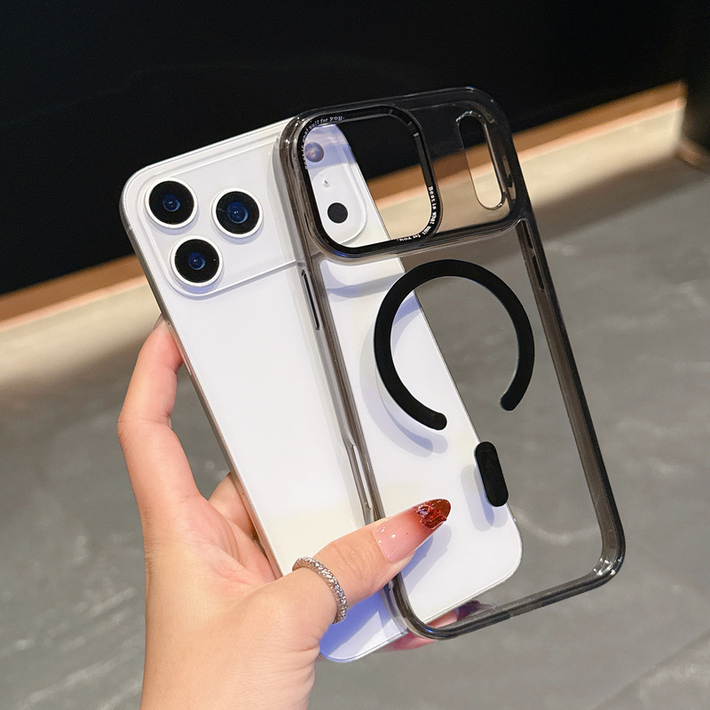 适用iPhone17PROMAX手机壳二合一冰透磁吸苹果17简约防摔保护套16|undefined