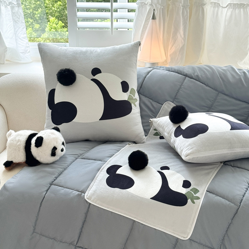 Pillow Quilt Dual-Purpose Car Multifunctional Office Nap Blanket Two-In-One Foldable Storage Small Pillow