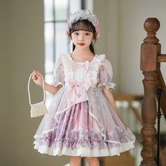 女童洛麗塔連衣裙夏季兒童裝洋裝lolita公主裙夏季小女孩蓬蓬裙子
