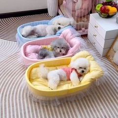 马卡龙四季通用猫窝春夏秋冬宠物垫子公主狗窝凉席冬季两用保暖
