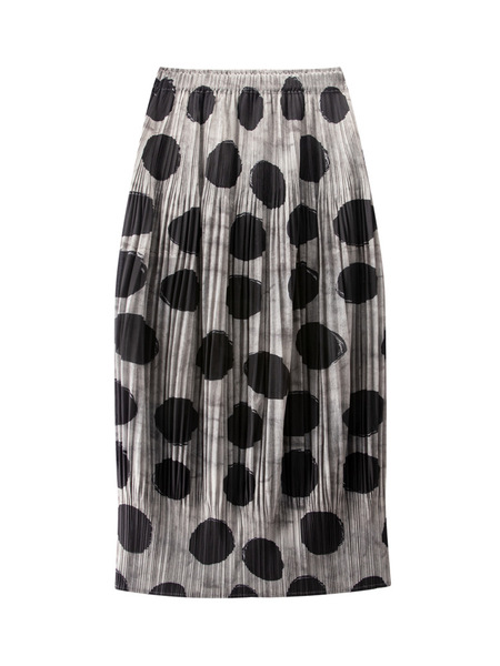 Small design retro pleated skirt