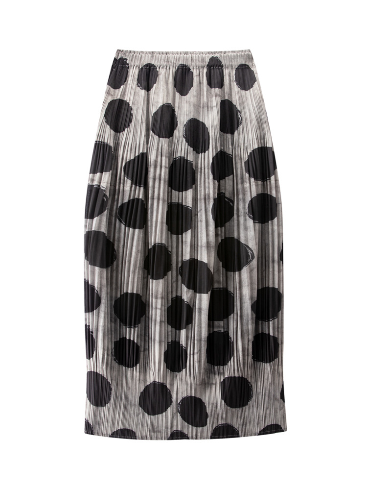 Small design retro pleated skirt