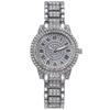 Fashionable retro watch for leisure, quartz steel belt, 2021 collection, diamond encrusted, wholesale