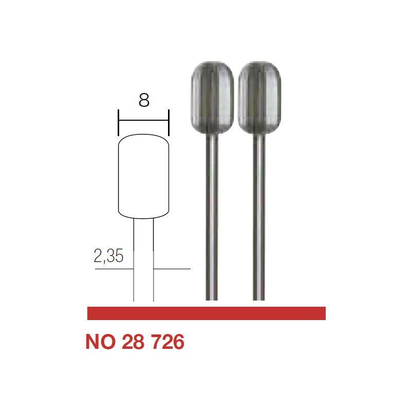 PROXXON,2支装钨钒钢铣刀组,,No.28726