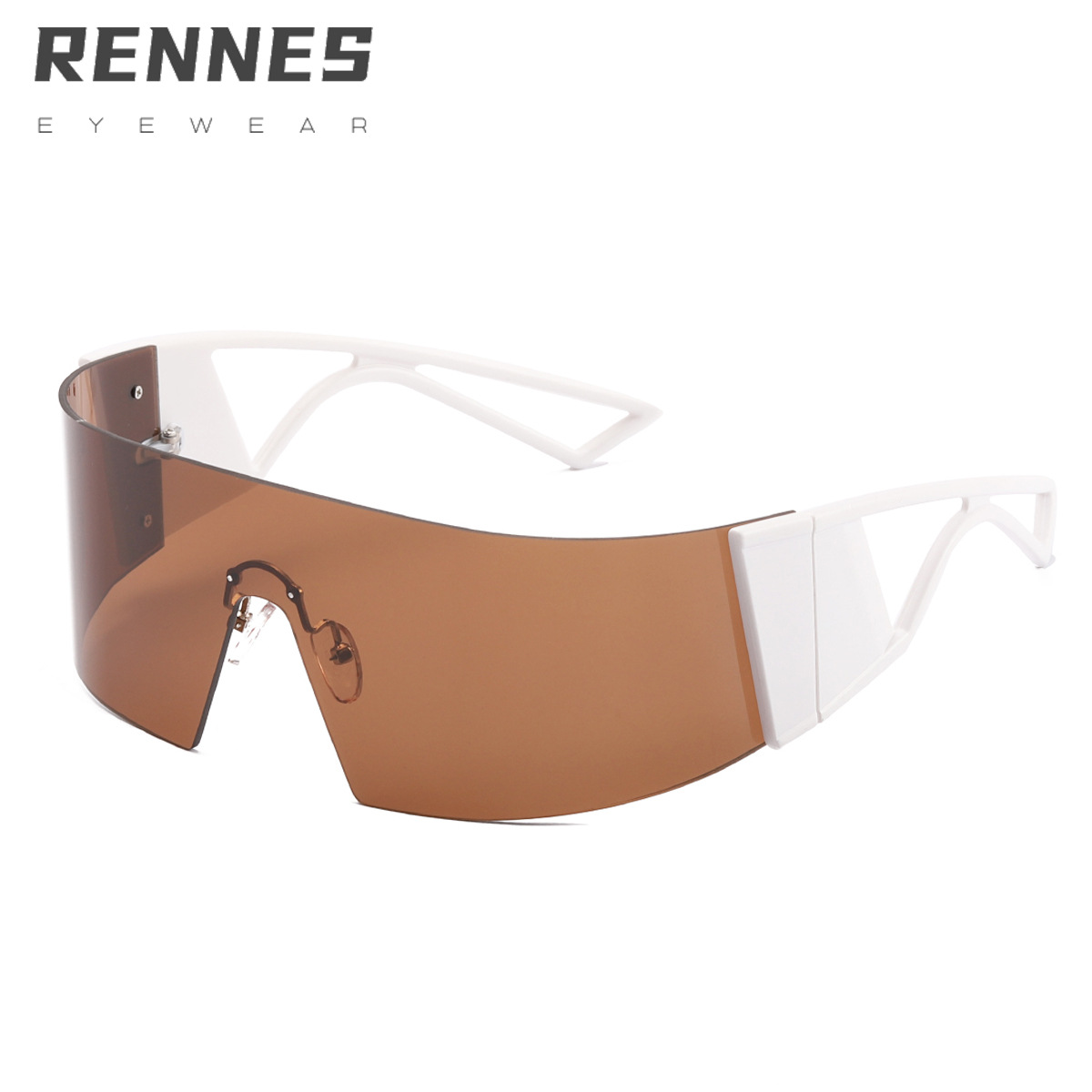 2021 nuevas gafas deportivas europeas y americanas sin marco gafas de una sola pieza gafas de sol al aire libre hombres y mujeres gafas de sol 8620