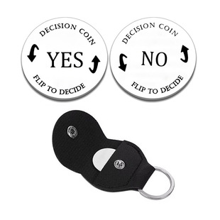 Cross-Border Amazon Stainless Steel Decision Coin Pock Hug Pocket Hug Coin Leather Case Keychain Gift Wholesale