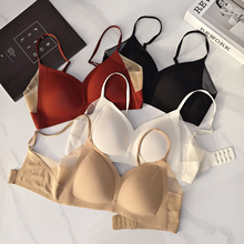 26新款原版日本无痕内衣女士薄款小胸聚拢防垂三角杯无钢圈文胸罩