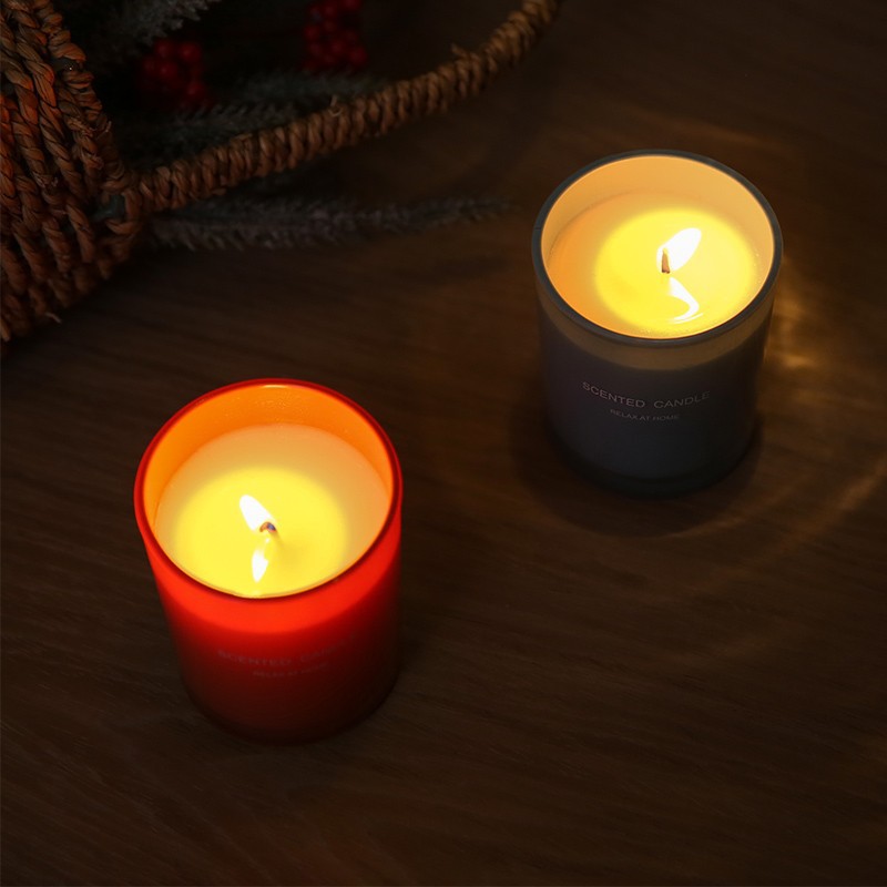 Vela perfumada ecológica sem fumaça, fragrância para ambientes internos, óleo essencial, incenso de longa duração, feita à mão com óleo de soja, caixa de presente._voghion.com